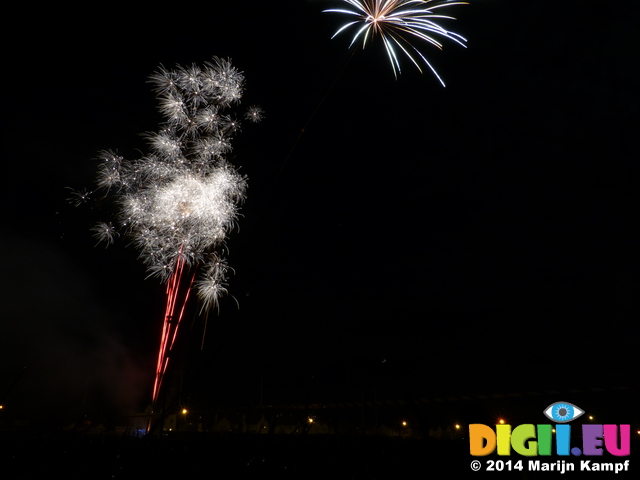 FZ009369 Nice Fireworks at Llantwit Major rugby club